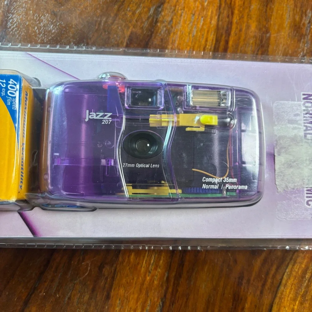 Jazz Jellies 207 Grape 35mm Film Camera Purple Translucent New Vintage Kodak MAX